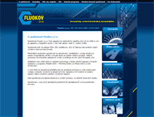 Tablet Screenshot of fluokov.cz